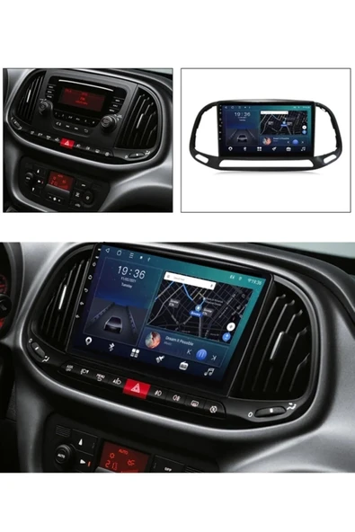 FİAT DOBLO (2015-2022)-9''ANDROİD GERÇEK 2+32 GB / 4 ÇEKİRDEK 1.6Ghz / WIFI 5.0Ghz / BT 5.4-KABLOSUZ CARPLAY-AHD HD GERİ GÖRÜŞ KAMERA HEDİYE ürün görseli 1