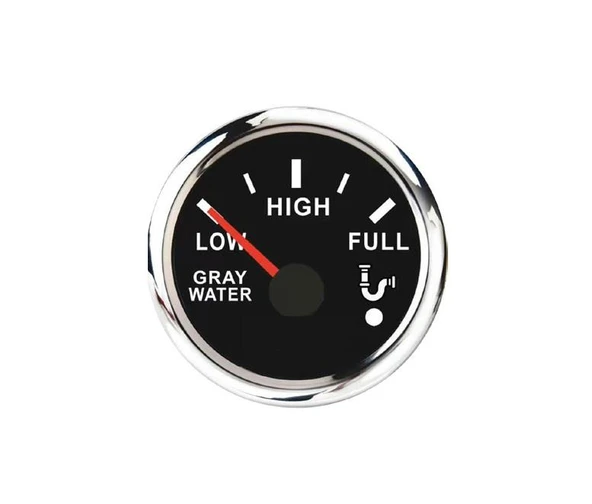 Mors Lavabo (Gri) Su Göstergesi 12/24v   Siyah ürün görseli 1