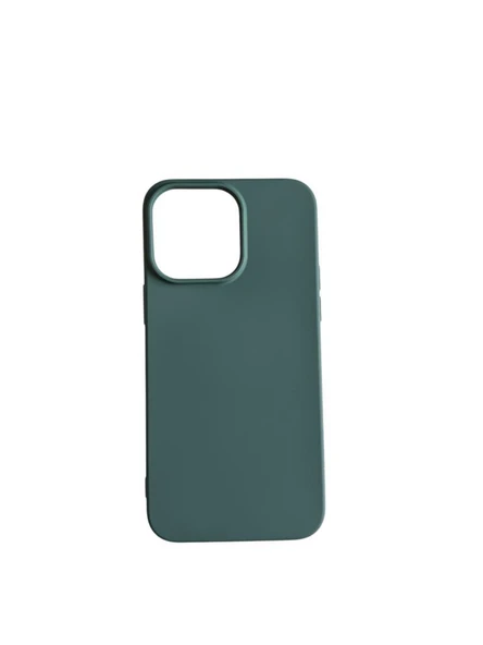 iPhone 14 Pro Max ile Uyumlu Cappy Silikon Kılıf Yeşil ürün görseli 1