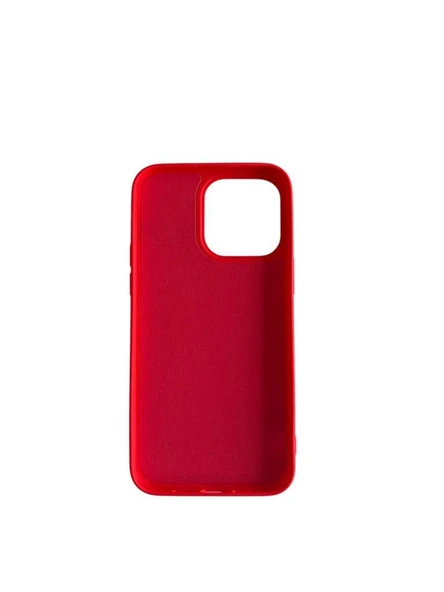 iPhone 14 Pro Max ile Uyumlu Cappy Silikon Kılıf Kırmızı ürün görseli 1