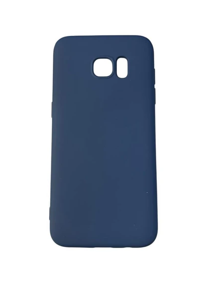Galaxy S7 Edge ile Uyumlu Cappy Silikon Kılıf Lacivert ürün görseli 1