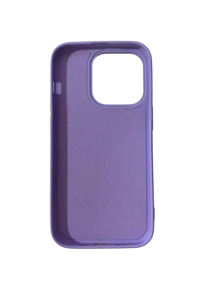 iPhone 14 Pro ile Uyumlu Cappy Silikon Kılıf Lila ürün görseli 1