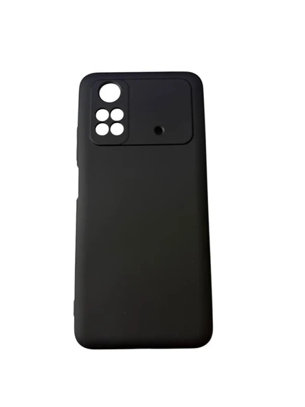 Poco M4 Pro ile Uyumlu Cappy Silikon Kılıf Siyah ürün görseli 1