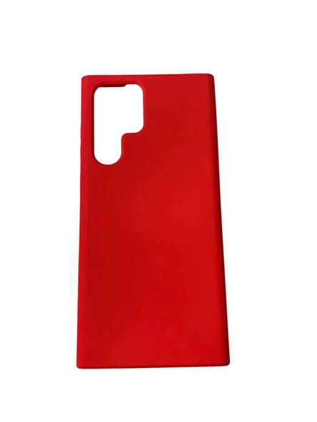 Galaxy S22 Ultra ile Uyumlu Cappy Silikon Kılıf Kırmızı ürün görseli 1