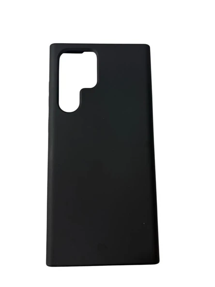 Galaxy S22 Ultra ile Uyumlu Cappy Silikon Kılıf Siyah ürün görseli 1