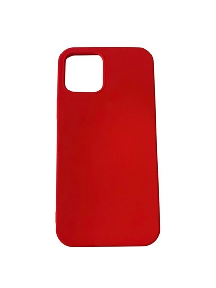 iPhone 12 ile Uyumlu Cappy Silikon Kılıf Kırmızı ürün görseli 1