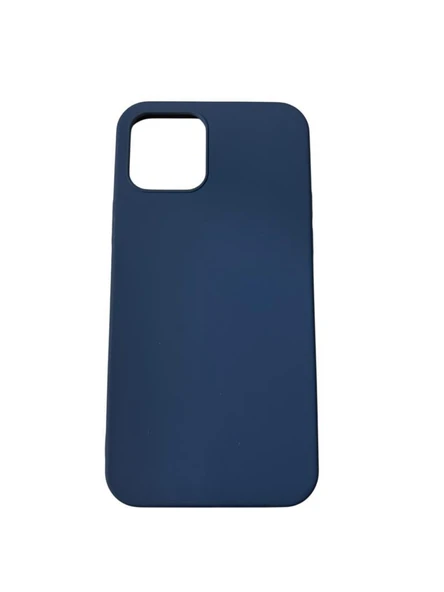 iPhone 12 ile Uyumlu Cappy Silikon Kılıf Lacivert ürün görseli 1