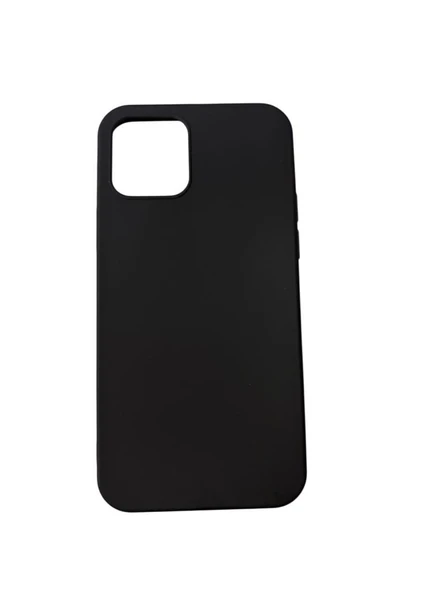 iPhone 12 ile Uyumlu Cappy Silikon Kılıf Siyah ürün görseli 1