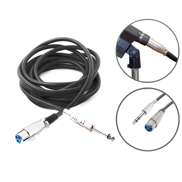Kablo Mikrofon Pro 5 Metre Siyah KJM5BK ürün görseli 1
