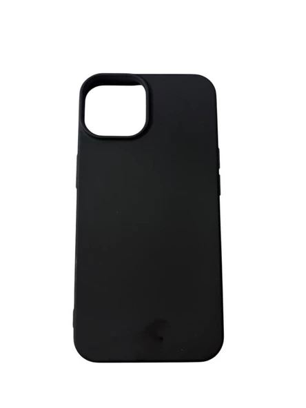 iPhone 14 ile Uyumlu Cappy Silikon Kılıf Siyah ürün görseli 1