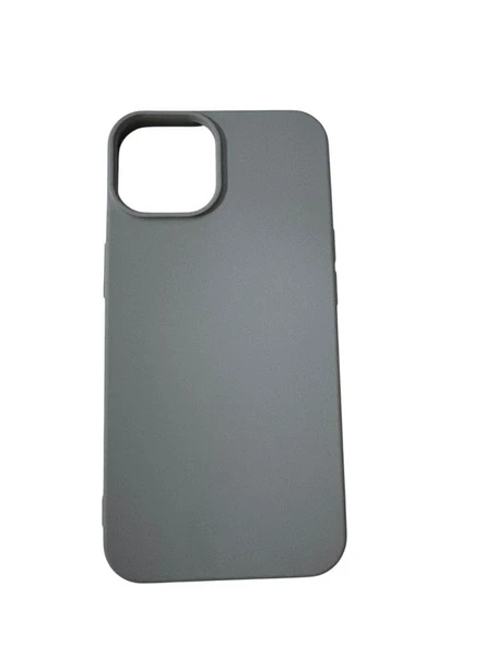 iPhone 14 ile Uyumlu Cappy Silikon Kılıf Gri ürün görseli 1