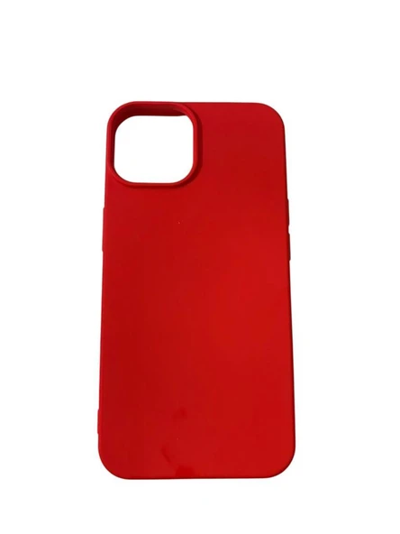 iPhone 14 ile Uyumlu Cappy Silikon Kılıf Kırmızı ürün görseli 1