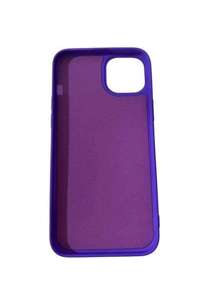 iPhone 14 Plus ile Uyumlu Cappy Silikon Kılıf Mor - Resim 2