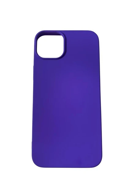 iPhone 14 Plus ile Uyumlu Cappy Silikon Kılıf Mor ürün görseli 1