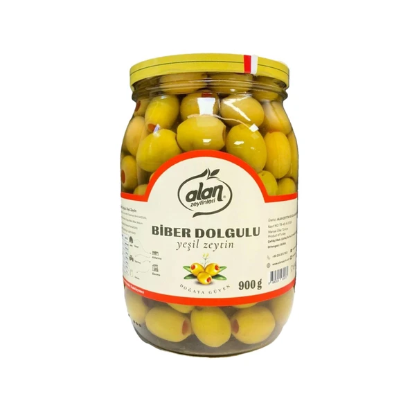 Alan Biberli Yeşil Zeytin 2XL 181-230 Kalibre 900 g e ürün görseli 1