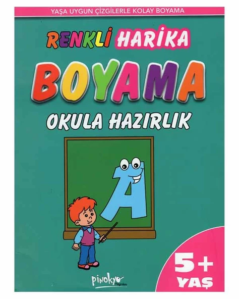 Renkli Harika Boyama Okula Hazırlık Pinokyo Yayınları ürün görseli 1