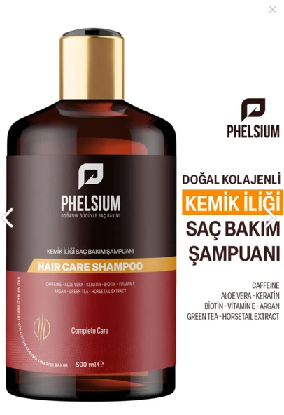 Phelsium dökülme karşıtı kemik ilikli Bakım Şampuanı 500 ml ürün görseli 1