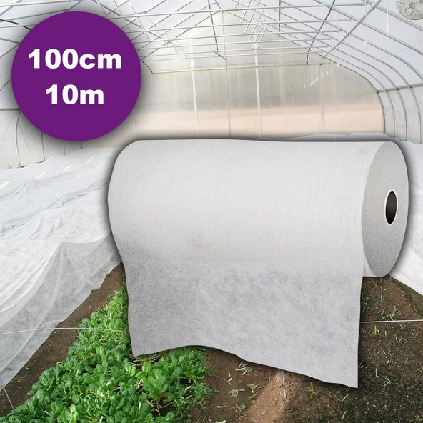 100cm x 25m AGRİL ISI DON PERDESİ, ZİRAİ DON KIRAĞI ÖRTÜ 17gr KARPUZ ÇİLEK ÖRTÜSÜ, SERA TOPRAK ÖRTÜSÜ ürün görseli 1