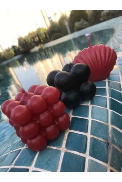 Hediyelik Üçlü Istiridye Bubble Dekoratif Mum Seti ürün görseli 1