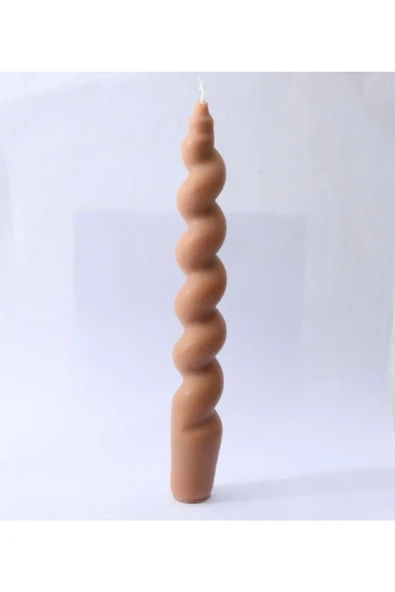 Kahverengi Burgu Spiral Mum ürün görseli 1