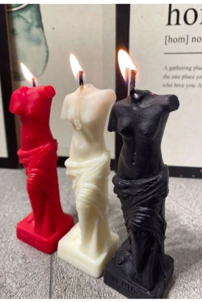 3lü Kokulu Venüs Kadın Mum ürün görseli 1
