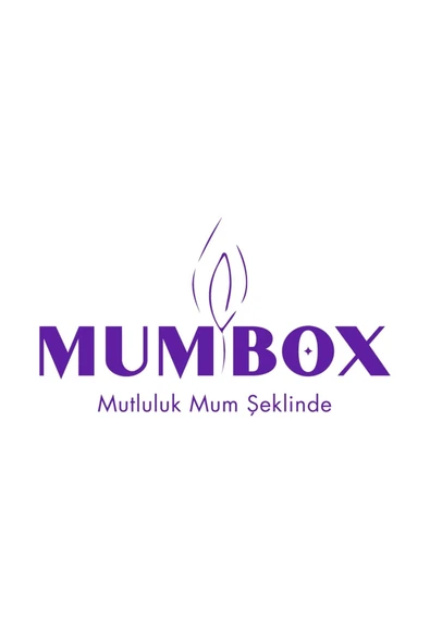 Orta Parmak Mavi Renk Mum - Resim 2