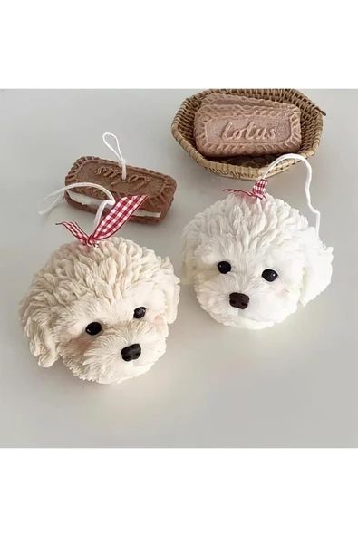 %100 Doğal Soya Wax Tekli Köpek Mum Kokulu ürün görseli 1