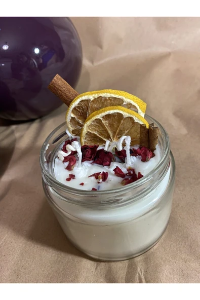 Vanilya Esanslı Dekoratif Cam Kavanoz Mum ürün görseli 1