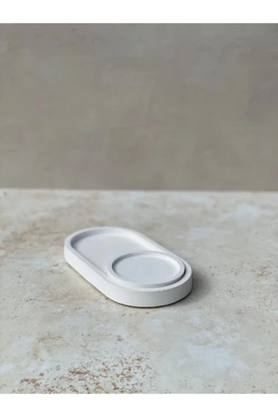 Dekoratif Beton Tabak & Bardak Altlıgı Mumluk Tütsülük ürün görseli 1