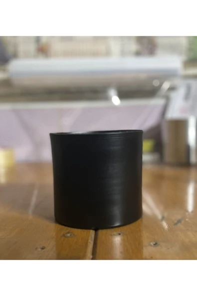 12x12 Masaüstü Metal Alüminyum Siyah Saksı ürün görseli 1