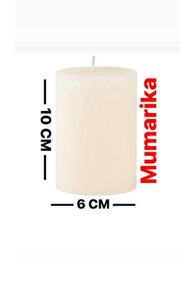 Mumarika Silindir Mum 10 cm ürün görseli 1