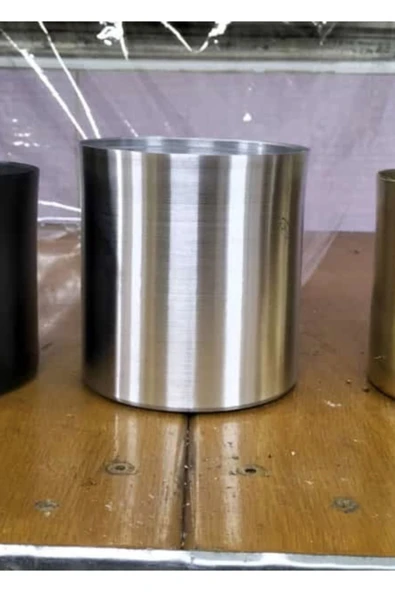 12x12 Alüminyum Metal Masaüstü Saksı ürün görseli 1