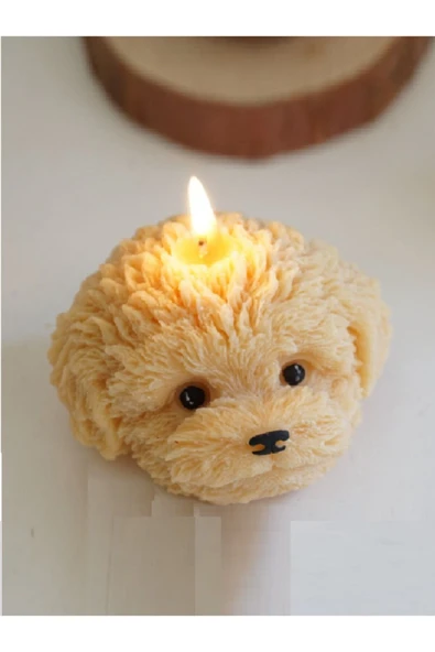Dekoratif Kokulu Köpek Mum (8 Cm) Köpek ürün görseli 1