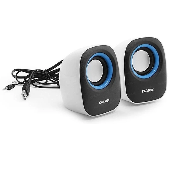 Dark DK-AC-SP100 1+1 2x0.8W RMS Siyah-Beyaz Hoparlör ürün görseli 1