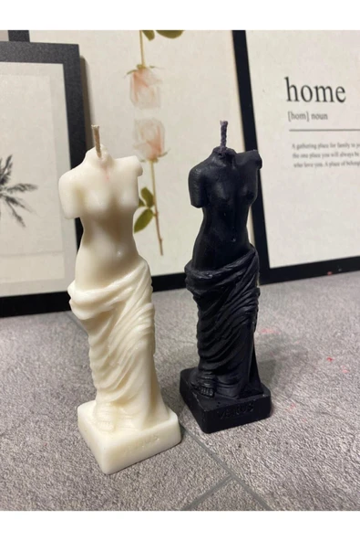 Venüs Kadın 2li Body Soya Mum 12 cm ürün görseli 1