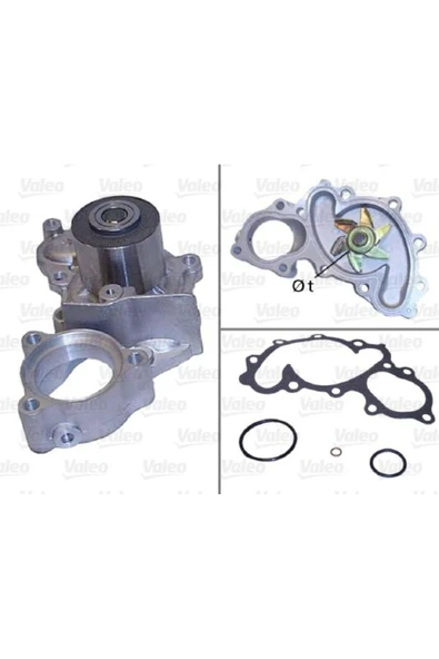 Valeo 506543  Su Pompası Toyota Uyumlu Avensis ürün görseli 1