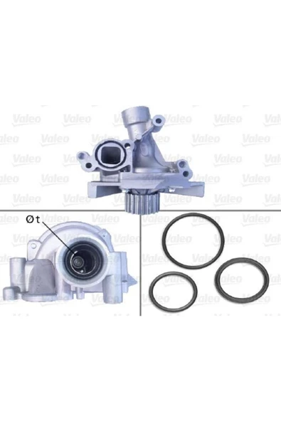 Valeo 506918 Devırdaım Su Pompası Scudo / 206 Gtı 307 406 407 607 807 / C4 C5 2.0 S16 Ew10j4 ürün görseli 1