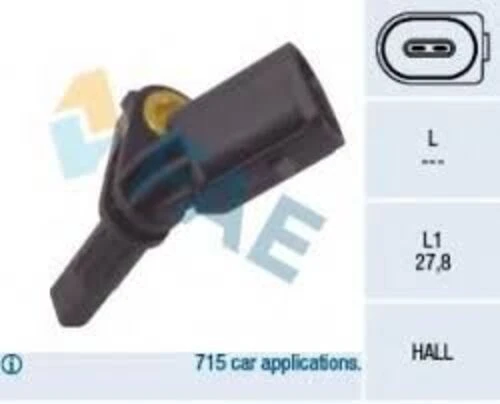 FAE 78064  TEKERLEK HIZ SENSÖRÜ GOLF 5-JETTA 3-PASSAT-T5-T6-CADDY ürün görseli 1
