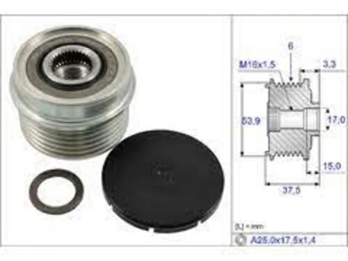 Valeo 588165  Rulmanlı Kasnak Ford Transit ürün görseli 1