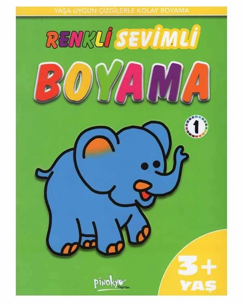 Renkli Sevimli Boyama 1 Pinokyo Yayınları ürün görseli 1