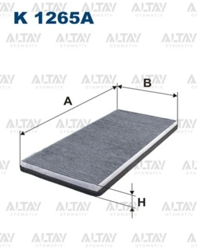 FTR K1265A FILTRON  POLEN FİLTRESİ BMW X5 3.0i-4.4i-4.6is-4.8is-3.0D 0 ürün görseli 1
