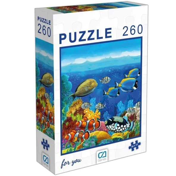 Ca Games Balıklar Puzzle 260 Parça CA.6004 ürün görseli 1