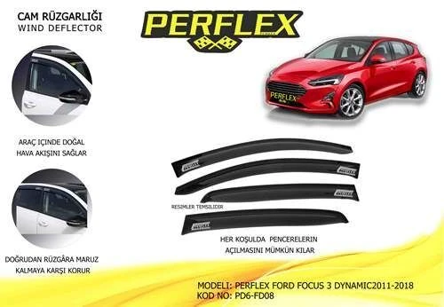 Perflex PD6 Pd6-fd08 Cam Rüzgarlığı Mugen Tip 6 Parça Focus Iıı Dynamıc 11-17 ürün görseli 1