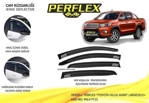 Perflex PAL4 Pal4-ty15 Cam Rüzgarlığı Classic Tip 4 Parça Toyota Hiıux 2015- ürün görseli 1