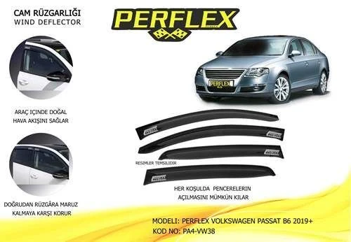 Perflex PA4 Pa4-vw38 Cam Rüzgarlığı Mugen Tip 4 Parça Passat B6 2019- ürün görseli 1