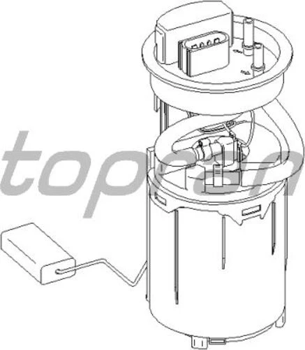 Topran 110581001  Yakıt Pompası Komple (VW Golf  98-06  Audi A3 97-03  Tt 99-02) ürün görseli 1