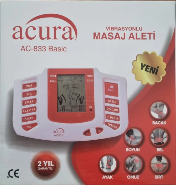ACURA VİBRASYONLU TENS VE MASAJ CİHAZI AC-833 ürün görseli 1
