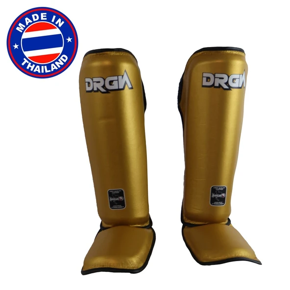 DragonDo DRGN-T52 Hakiki Deri Kaval Koruyucu Gold Kick Boks Kaval Koruyucu ürün görseli 1