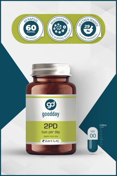 GOODDAY Goodday 2pd Two Capsule Per Day 60 Kapsül - Resim 4