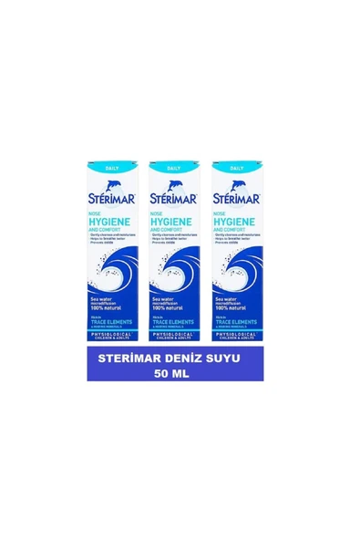STERİMAR Deniz Suyu Burun Spreyi 50 Ml-3 Adet ürün görseli 1